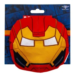 Dog Toy Ballistic Squeaker - Iron Man Face Red