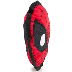 Dog Toy Ballistic Squeaker - Spider-Man Face Red Black White