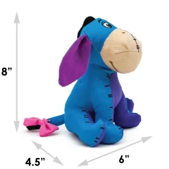 Dog Toy Ballistic Squeaker - Winnie the Pooh Eeyore Sitting Pose Blue