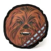 Dog Toy Ballistic Squeaker - Round Star Wars Chewbacca Face CLOSE-UP Brown