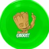 Dog Toy Frisbee - GROOT! Happy Pose Greens Browns White