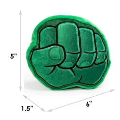Dog Toy Plush - 6-INCH - Hulk Fist Greens