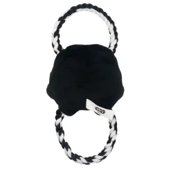 Dog Toy Plush Rope Toy - Star Wars Stormtrooper Plush + Black White Round Ropes