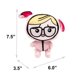 Dog Toy Squeaker Plush - A Christmas Story Ralphie Pink Bunny Pajama Pose