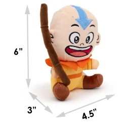 Dog Toy Squeaker Plush - Avatar the Last Airbender Avatar Aang Sitting Full Body Pose