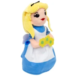 Dog Toy Squeaker Plush - Alice in Wonderland with Flowers Full Body Pose