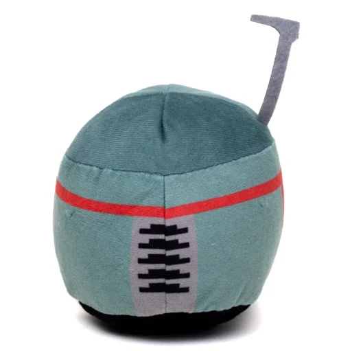 Dog Toy Squeaker Plush - Boba Fett Helmet Green