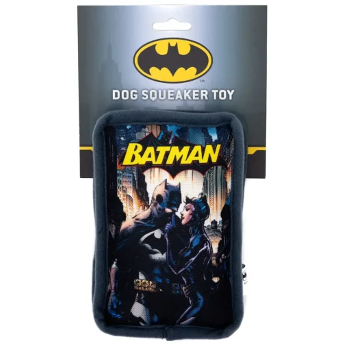Dog Toy Squeaker Plush - Batman and Catwoman Jim Lee Hush Pose Comic Book Replica