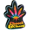 Dog Toy Squeaker Plush - CHEECH & CHONG Faces Smokey Tie Dye Pot Leaf