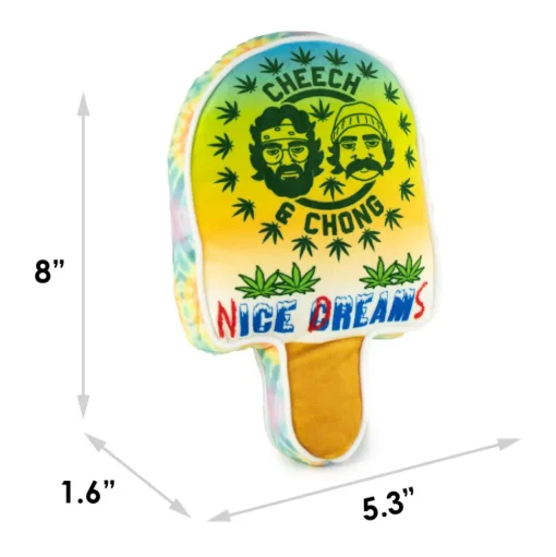 Dog Toy Squeaker Plush - CHEECH & CHONG NICE DREAMS Popsicle