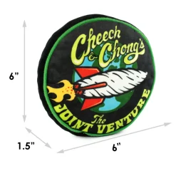 Dog Toy Squeaker Plush - CHEECH & CHONG THE JOINT VENTURE Round