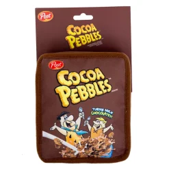 Dog Toy Squeaker Plush - Cocoa Pebbles Fred Flintstone and Barney Rubble Cereal Box Replica