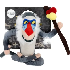 Dog Toy Squeaker Plush - Disney The Lion King Rafiki Full Body Pose