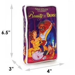 Dog Toy Squeaker Plush - Disney Beauty and the Beast VHS Tape Replica