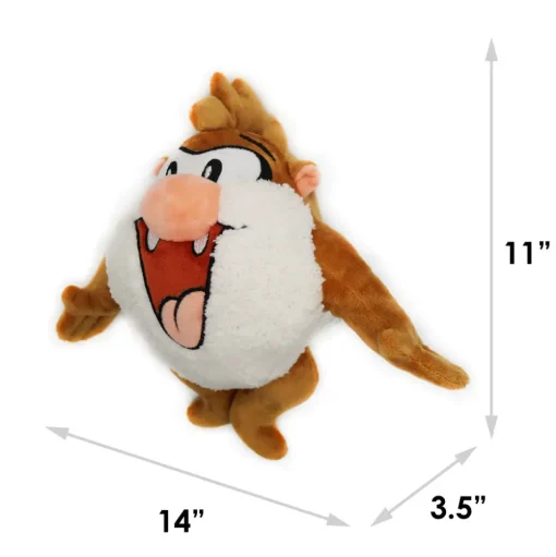 Dog Toy Squeaker Plush - Looney Tunes Taz Full Body