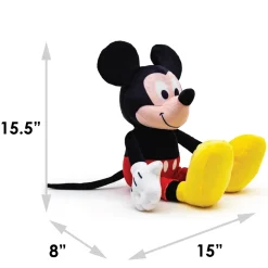 Dog Toy Squeaker Plush - Mickey Mouse Full Body Sitting Pose