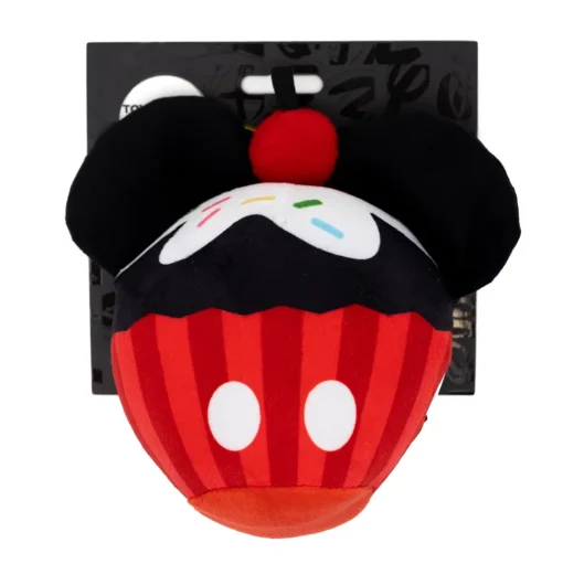 Dog Toy Squeaker Plush - Mickey Mouse Cupcake with Ears Red