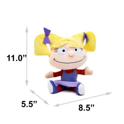 Dog Toy Squeaker Plush - Rugrats Angelica Pickles Full Body Sitting Pose