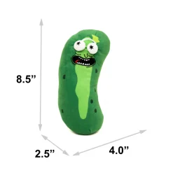Dog Toy Squeaker Plush - Rick and Morty Pickle Rick Pose Greens