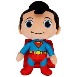 Dog Toy Squeaker Plush - Superman Chibi Full Body Standing Pose with Corduroy Hair