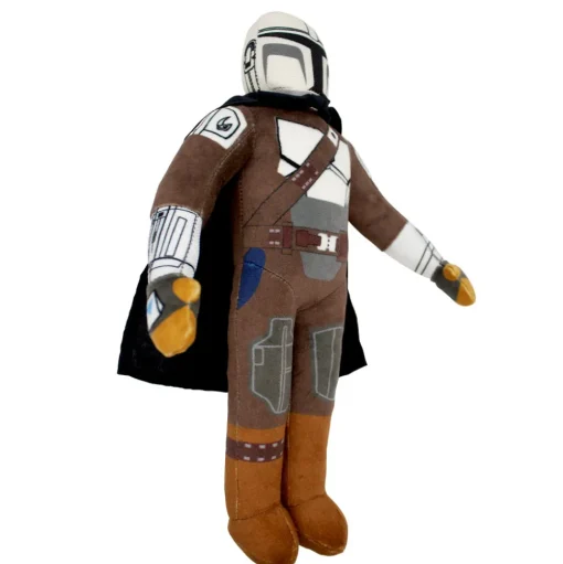 Dog Toy Squeaker Plush - Star Wars The Mandalorian Standing Figure Pose