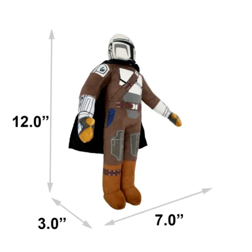 Dog Toy Squeaker Plush - Star Wars The Mandalorian Standing Figure Pose
