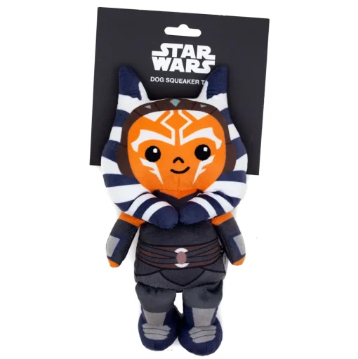 Dog Toy Squeaker Plush - Star Wars The Clone Wars Ahsoka Tano Full Body Sitting Pose