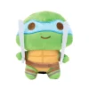 Dog Toy Squeaker Plush - Teenage Mutant Ninja Turtles Leonardo Full Body Sword Pose Blue