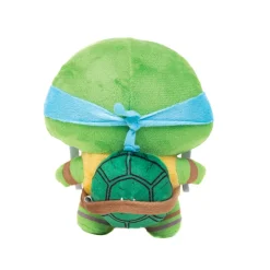 Dog Toy Squeaker Plush - Teenage Mutant Ninja Turtles Leonardo Full Body Sword Pose Blue