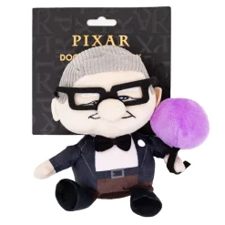 Dog Toy Squeaker Plush - Up Carl with Balloon Sitting Pose