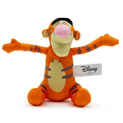 Dog Toy Squeaker Plush - Winnie the Pooh Tiggers Arms Up Sitting Pose