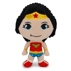 Dog Toy Squeaker Plush - Wonder Woman Full Body Standing Pose with Corduroy Hair
