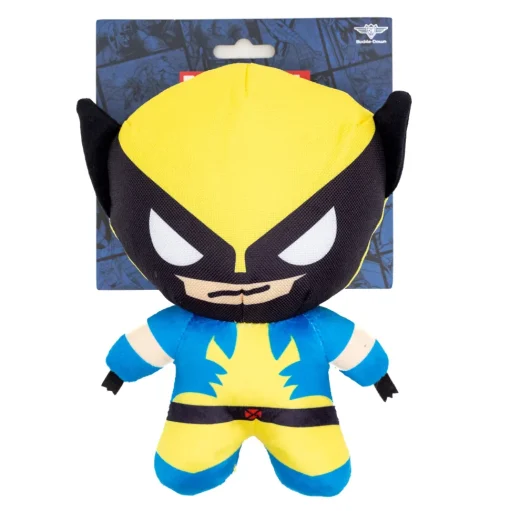 Dog Toy Squeaker Plush - X-Men Wolverine Full Body Standing Pose