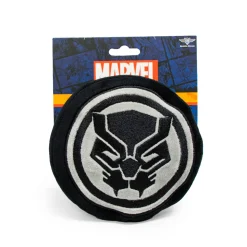 Dog Toy Squeaky Plush - Black Panther Icon Black Silver
