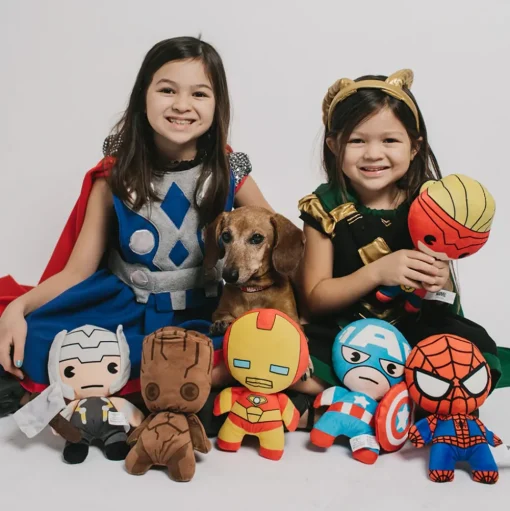 Dog Toy Squeaky Plush - Kawaii Spider-Man Standing Pose