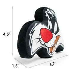 Dog Toy Squeaky Plush - Looney Tunes Sylvester the Cat Smiling