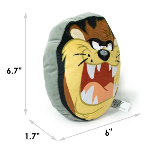 Dog Toy Squeaky Plush - Looney Tunes Taz Growling Face