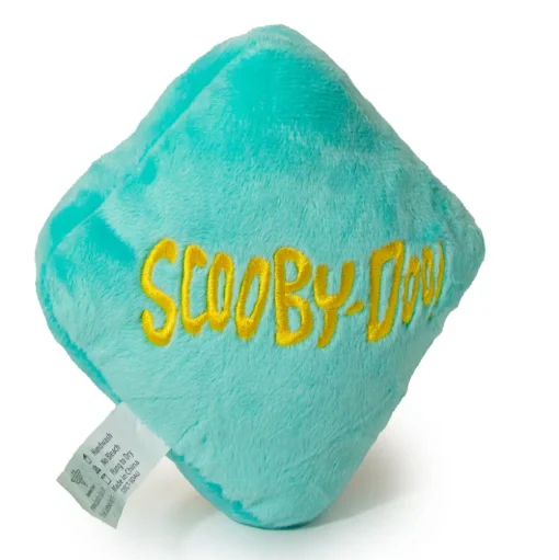 Dog Toy Squeaky Plush - Scooby Doo SD Dog Collar Logo Blue Yellow