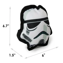 Dog Toy Squeaky Plush - Star Wars Stormtrooper Head