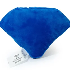 DTPT-SMBB Dog Toy Squeaky Plush - Superman Shield Blue Red Yellow