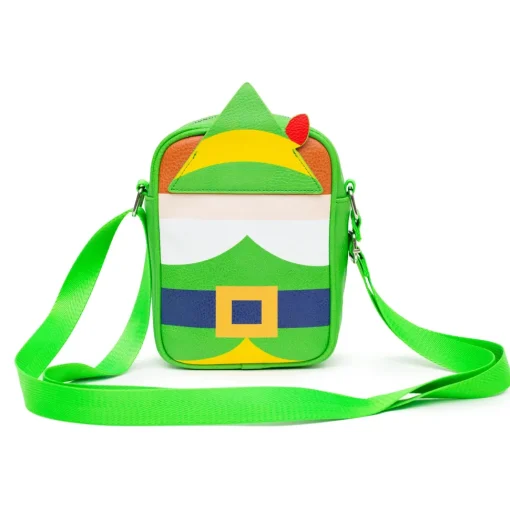 Elf Bag, Cross Body, Buddy The Elf Character Bound, Green, Vegan Leather