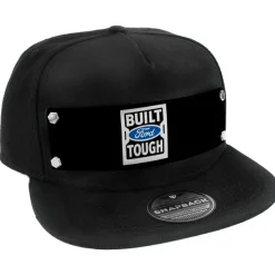 Embellishment Trucker Hat BLACK - BUILT FORD TOUGH Logo2 Black/White/Blue