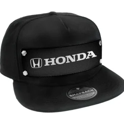 Embellishment Trucker Hat BLACK - HONDA Logo White/Black
