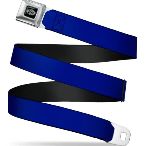 Ford Emblem Seatbelt Belt - Royal Webbing