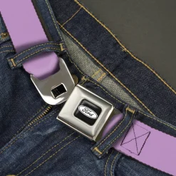 Ford Emblem Seatbelt Belt - Lavender Webbing