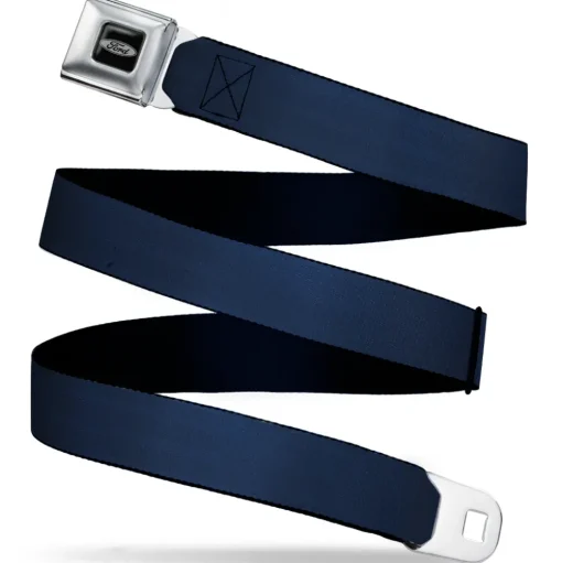 Ford Emblem Seatbelt Belt - Navy Panel Webbing