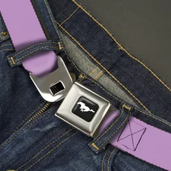 Ford Mustang Seatbelt Belt - Lavender Webbing