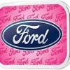Ford Oval w/Text Framed FCG Pink - Chrome Rock Star Buckle