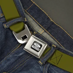 Ford Trucks Seatbelt Belt - Olive Webbing