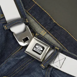 Ford Trucks Seatbelt Belt - White Webbing